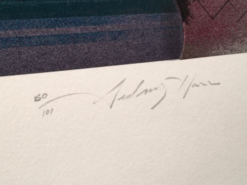 Vintage Sidney Harr? Roses Windowsill Lithograph Signed Numbered 60/101 Print   - TvMovieCards.com