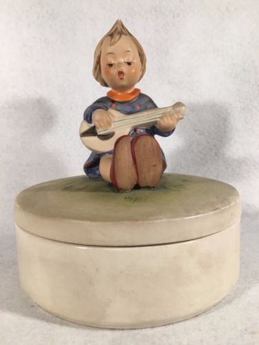 Goebel Hummel Figurine TMK3 #III/53 "Joyful" Covered Dish 6" Tall   - TvMovieCards.com