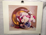 Vintage Sidney F. Willis Peonies - New York Graphic Print   - TvMovieCards.com