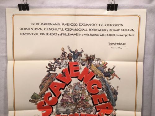 Original 1979 "Scavenger Hunt" 1 Sheet Movie Poster 27"x 41"   - TvMovieCards.com