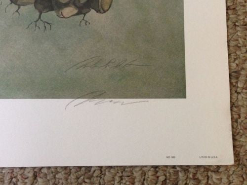 Original Robert White "Ginger" Lithograph Print Hand Signed   - TvMovieCards.com