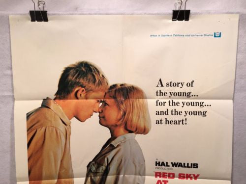Original 1971 "Red Sky at Morning" 1 Sheet Movie Poster 27"x 41" Catherine Burns   - TvMovieCards.com