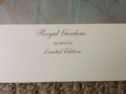 Lena Lui Royal Garden Lithograph Print Signed/Numbered 1346/1950   - TvMovieCards.com
