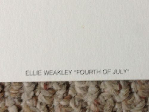 Ellie Weakley "Fourth of July" Lithograph Print Number/Signed   - TvMovieCards.com