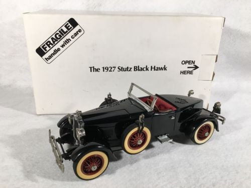 DANBURY MINT 1:24 Diecast Car 1927 Stutz Black Hawk   - TvMovieCards.com