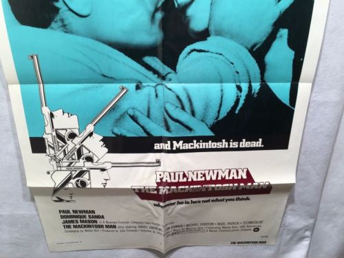Original 1973 "The Mackintosh Man" 1 Sheet Movie Poster 27x 41" Paul Newman   - TvMovieCards.com