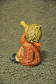 Goebel Hummel Figurine 391 "Girl With Trumpet" TMK6 1968 Germany 2 3/4"   - TvMovieCards.com