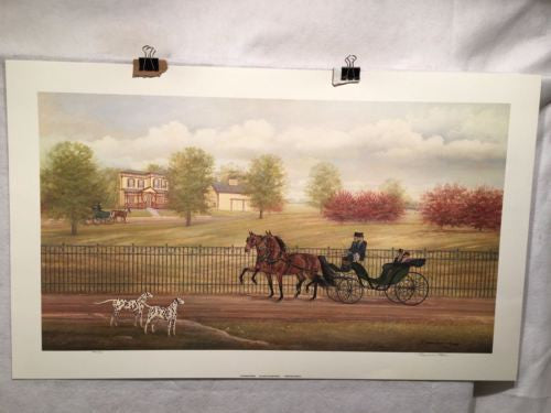 Vintage 1988 - Victorian Spring - Judith Zimmers-Blinn Limited Ed Print   - TvMovieCards.com