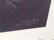Vintage Western Wayne Hovis Print "Double Trouble" Signed Numbered 10/500   - TvMovieCards.com