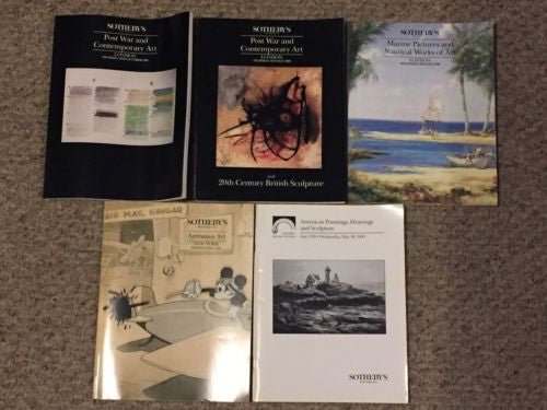 (5) Sotheby's Auction Catalog Lot Post War Contemporary Marine Animation   - TvMovieCards.com