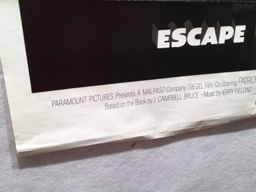 1979 Clint Eastwood - Escape from Alcatraz One Sheet Movie Poster 27x41   - TvMovieCards.com