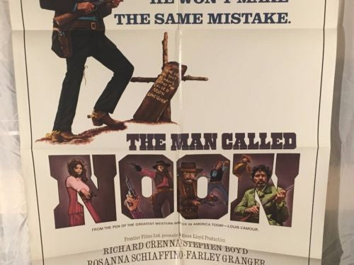 Original 1973 "The Man Called Noon" 1 Sheet Movie Poster 27"x 41"   - TvMovieCards.com
