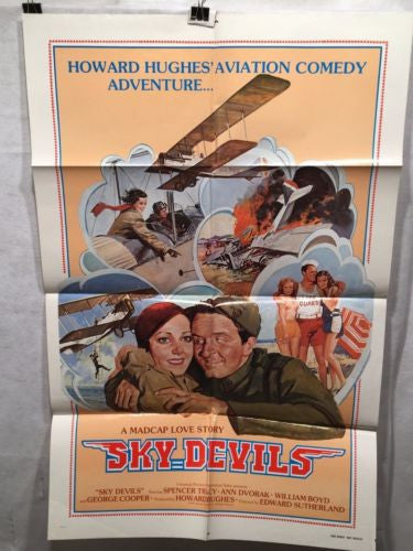 1979 Rerelease (1932) "Sky Devils" One Sheet Movie Poster - 27x41   - TvMovieCards.com