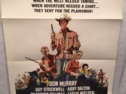 1966 Don Murray "The Plainsman" One Sheet Movie Poster - 27x41   - TvMovieCards.com