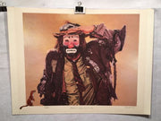 Emmett Kelly "Looking out to See" Signed Lithograph Print Robert Blottiaux   - TvMovieCards.com