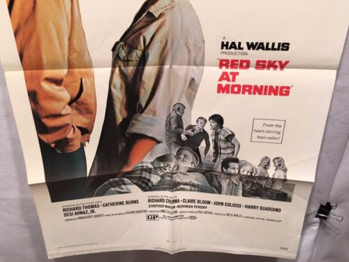 Original 1971 "Red Sky at Morning" 1 Sheet Movie Poster 27"x 41" Catherine Burns   - TvMovieCards.com