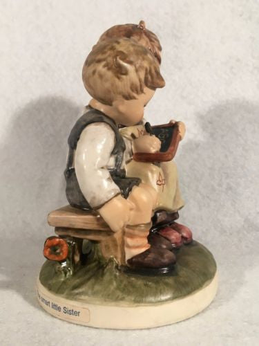 1956 Goebel Hummel Figurine TMK6 #346 "The Smart Little Sister" 4.5" Tall   - TvMovieCards.com