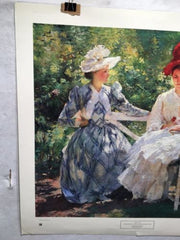 Three Sisters - A Study in June Sunlight - Edmund C Tarbell NYGS 33x30 Print   - TvMovieCards.com