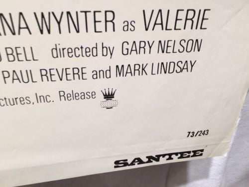 Original 1973 "Santee" 1 Sheet Movie Poster 27x 41" Glen Ford   - TvMovieCards.com