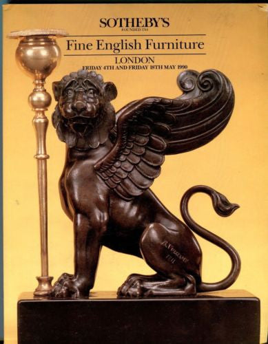Sotheby's Auction Catalog May 18th 1990 - Fine English Furniture - London   - TvMovieCards.com