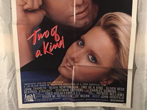 Original 1983 "Two of a Kind" 1 Sheet Movie Poster 27"x 41" Olivia Newton-John   - TvMovieCards.com