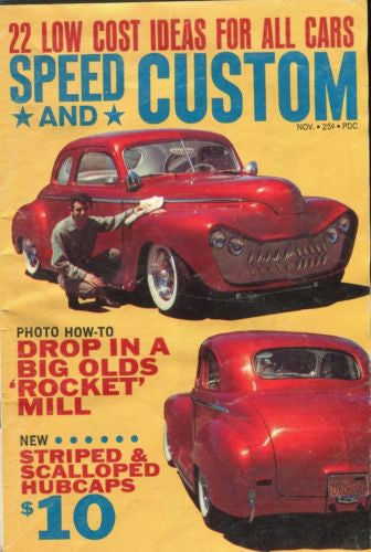 Speed and Custom November Digest Magazine Drop In A Big Olds "Rocket" Mill   - TvMovieCards.com