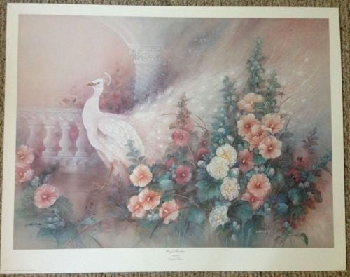 Lena Lui Royal Garden Lithograph Print Signed/Numbered 1346/1950   - TvMovieCards.com