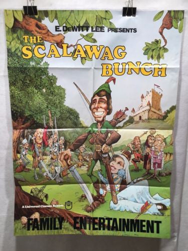Original "Scalawag Bunch" 1 Sheet Movie Poster 36"x 27" Universal Cinema   - TvMovieCards.com
