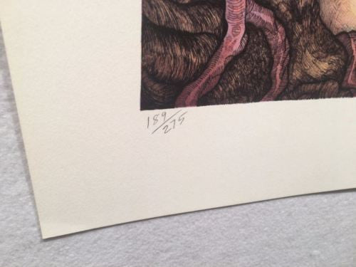 Vintage John Longendorfer "Stone Age" Lithograph Print Signed Numbered 189/275   - TvMovieCards.com