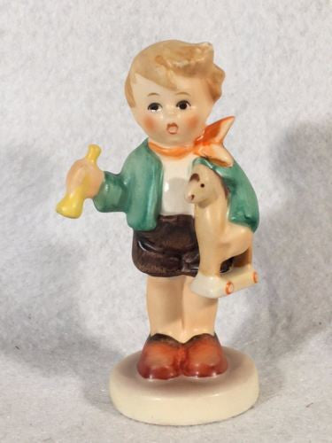 Goebel Hummel Figurine TMK6 #239/C "Boy with Horse" 3.5"   - TvMovieCards.com