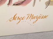 Sur Le Banc - Serge Marjisse - Lithograph Art Print Poster 24 x 20   - TvMovieCards.com