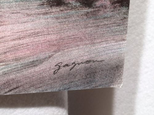Vintage Gagnon Waves Crashing On Rocks Lithograph Signed Numbered 208/225 Print   - TvMovieCards.com