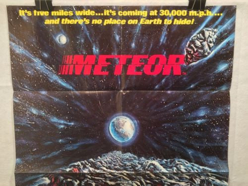 Original 1979 "Meteor" 1 Sheet Movie Poster 27"x 41" Sean Connery Natalie Wood   - TvMovieCards.com