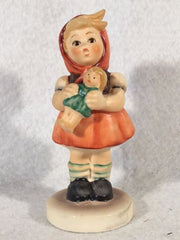 Goebel Hummel Figurine TMK6 #239/B "Girl with Doll" 3.5"   - TvMovieCards.com