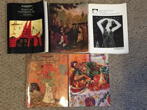 (5) Sotheby's Auction Catalog Lot Art Modern Contemporary American Impressionist   - TvMovieCards.com