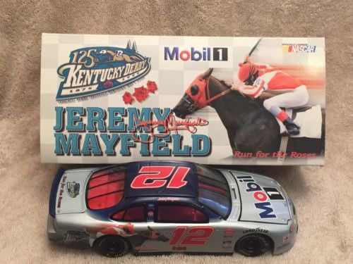 Action 1/24 Diecast #12 Jeremy Mayfield Mobil 1 125th Kentucky Derby 1999 Taurus   - TvMovieCards.com