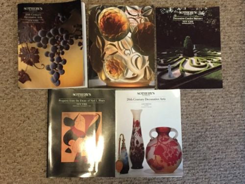 (5) Sotheby's Auction Catalog Lot 20th Century Decorate Arts Garden Estate   - TvMovieCards.com