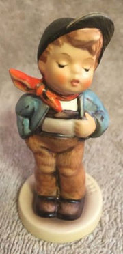 Goebel Hummel Figurine TMK7 560 "Lucky Fellow" Hummel Club 3.5"   - TvMovieCards.com