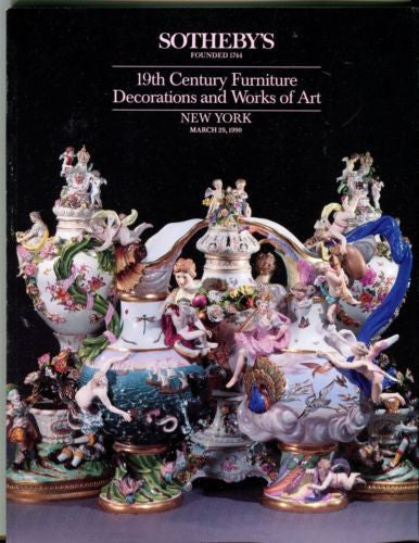 Sotheby's Auction Catalog March 24th 1990 Furniture Decorations and Works of Art   - TvMovieCards.com