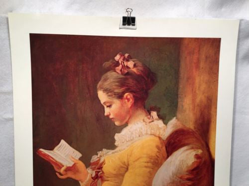 A Young Girl Reading - Jean Honore Fragonard - Harrads Fine Art Poster 29 x 22   - TvMovieCards.com