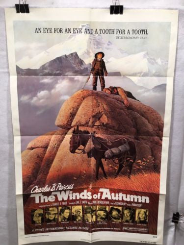 Original 1976 "The Winds of Autumn" 1 Sheet Movie Poster 27x 41" Jack Elam   - TvMovieCards.com