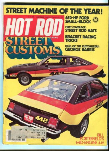 1978 October Hot Rod Magazine Back Issue - Street Customs - George Barris   - TvMovieCards.com