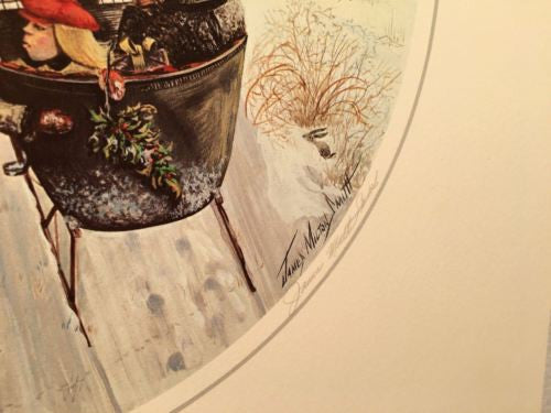 James Milton Smith "Sleigh Ride" Signed Lithograph Print 616/750   - TvMovieCards.com