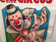 Original 1950s Clyde Beatty Cole Bros Circus Poster Clowns Dynamite Linen Backed   - TvMovieCards.com