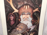 Vintage John Longendorfer "Stone Age" Lithograph Print Signed Numbered 189/275   - TvMovieCards.com