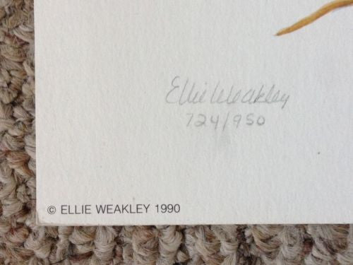 Ellie Weakley "Fourth of July" Lithograph Print Number/Signed   - TvMovieCards.com