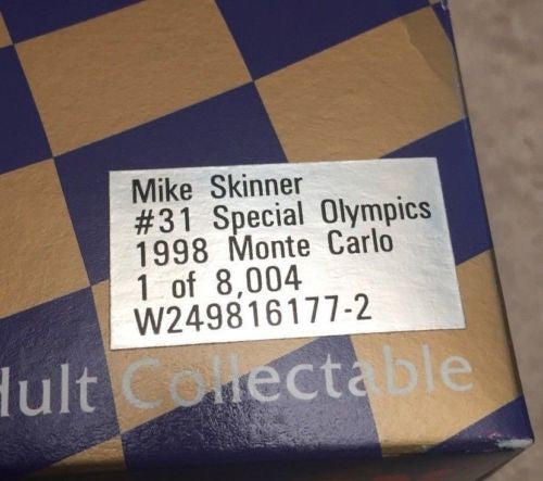 Action 1/24 Diecast #31 Mike Skinner Lowes Special Olympics 1998 Monte Carlo   - TvMovieCards.com