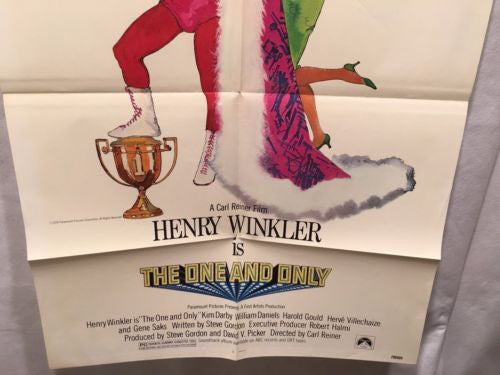 Original 1978 "The One and Only" 1 Sheet Movie Poster 27x 41" Henry Winkler   - TvMovieCards.com