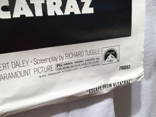 1979 Clint Eastwood - Escape from Alcatraz One Sheet Movie Poster 27x41   - TvMovieCards.com