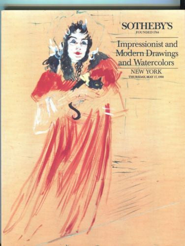 Sotheby's Auction Catalog May 17th 1990 - Impressionist Modern Drawings Art   - TvMovieCards.com
